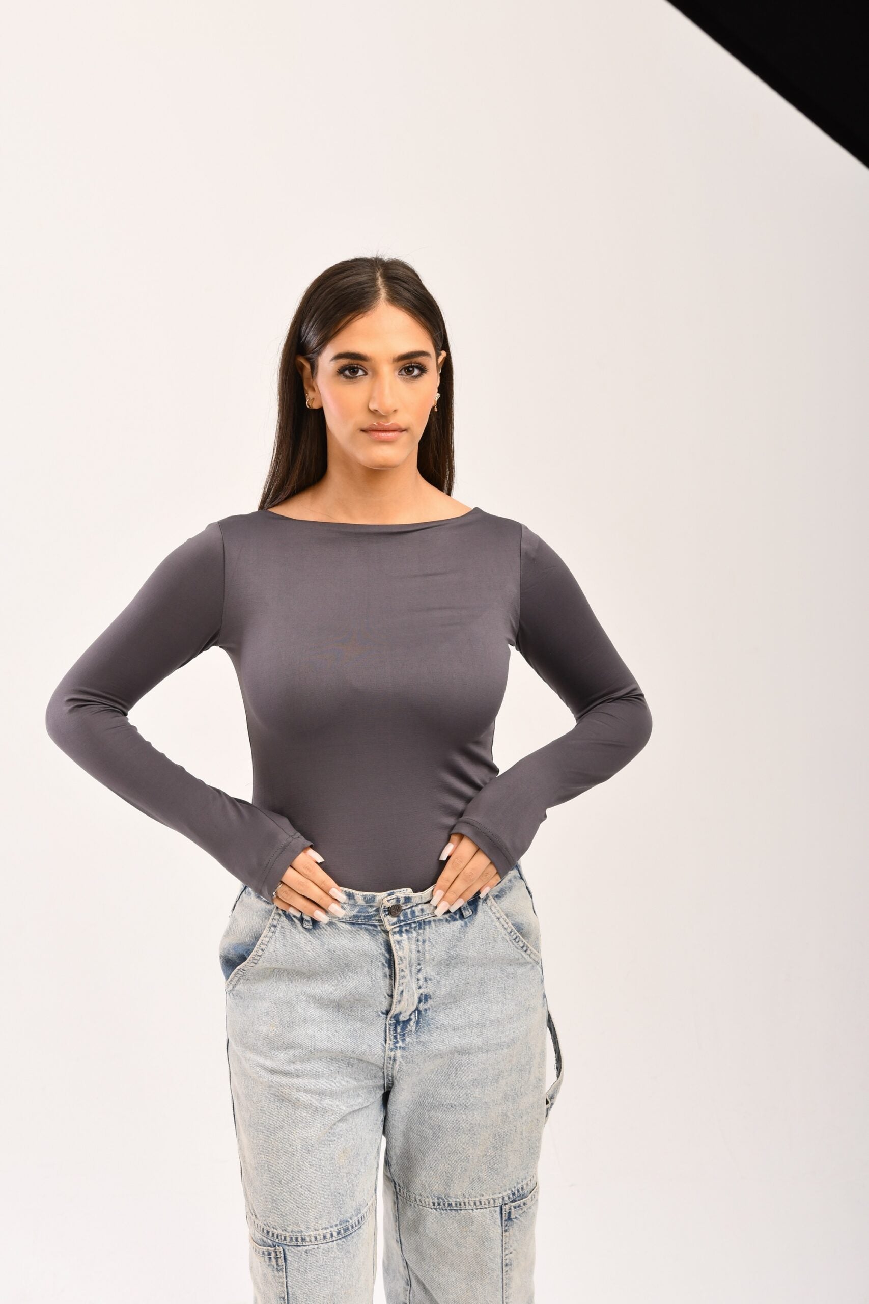 The 2 in 1 Grey Top